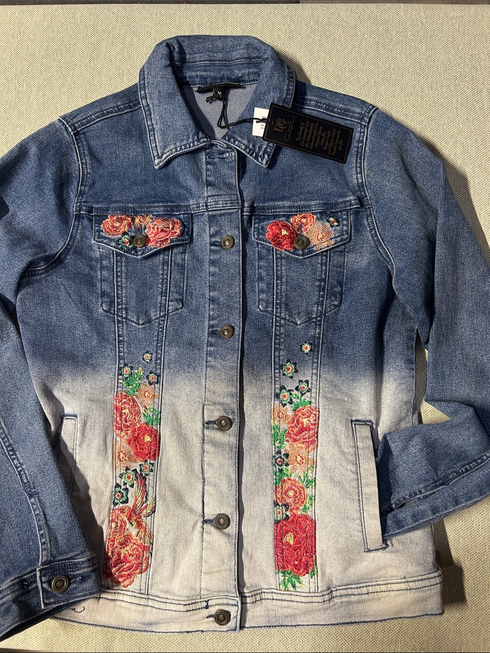 DG2 Diane Gilman Jean Jacket - NEW !  Beautiful colors!